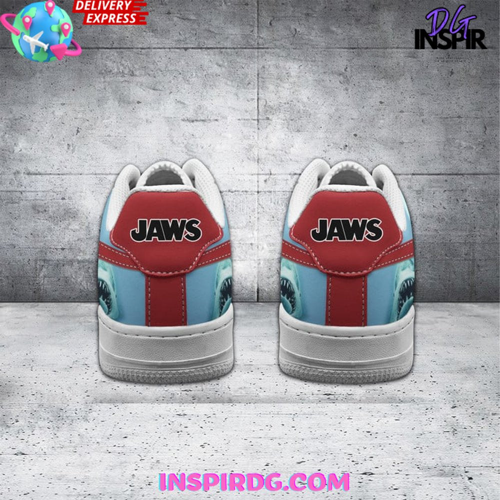 Ideafootwear Jaws Shark Air Low-Top Sneakers Shoes For Men And Women 1