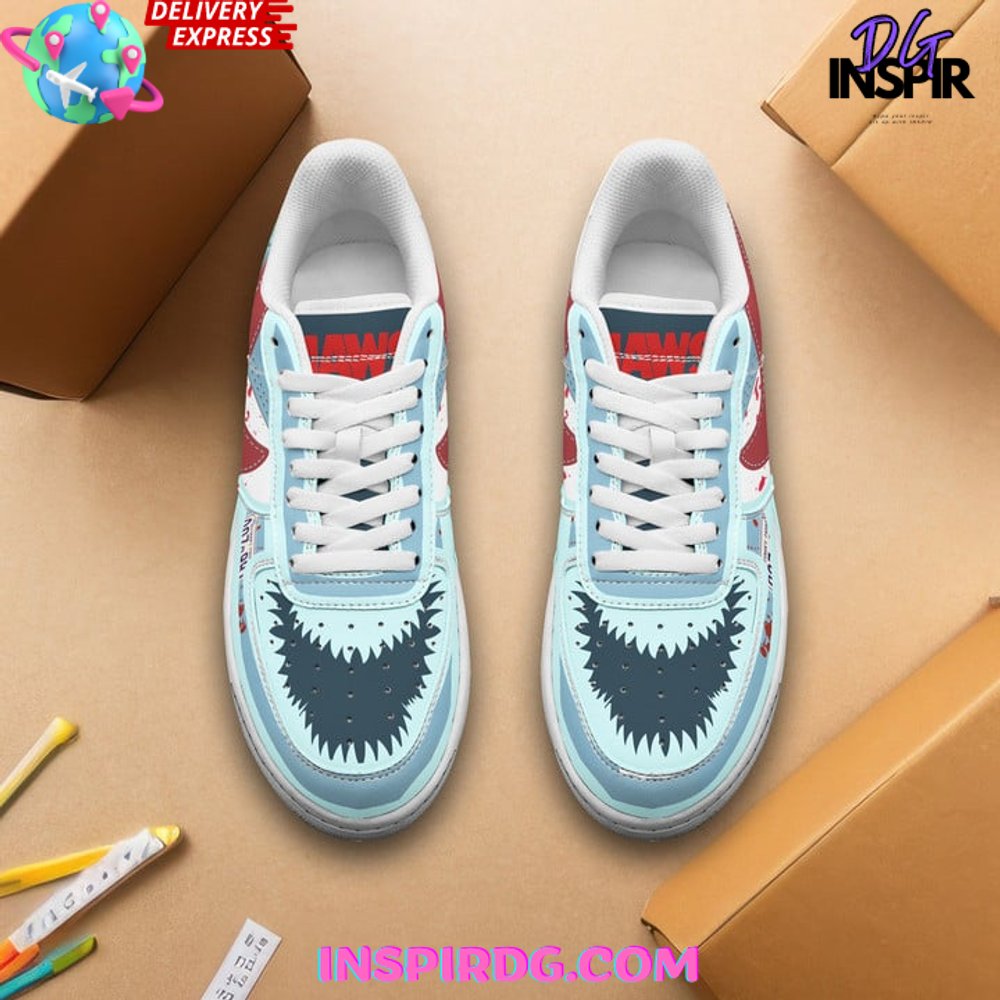 Ideafootwear Jaws Shark Air Low-Top Sneakers Shoes For Men And Women 1
