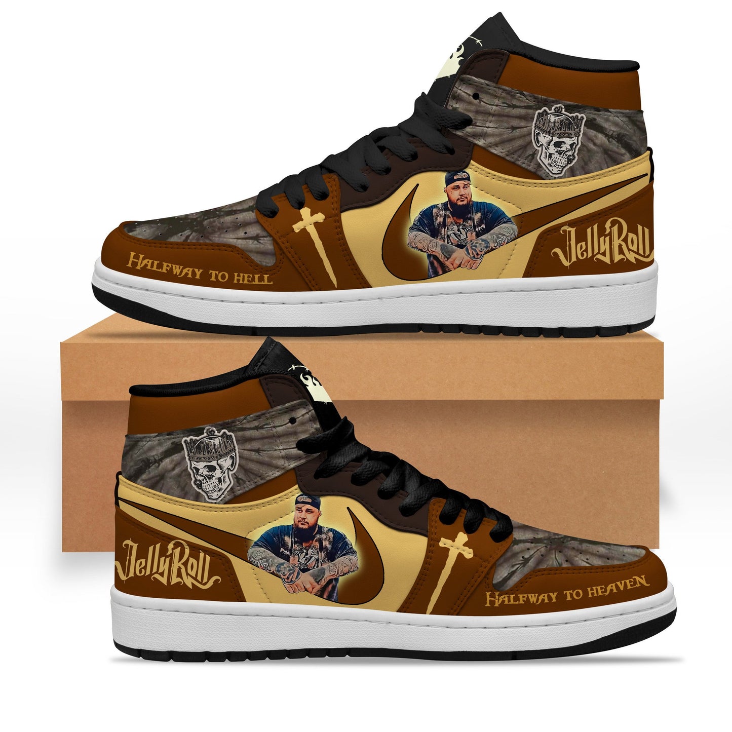 Ideafootwear Jelly Roll AJ1 High Sneakers Shoes For Men And Women 1