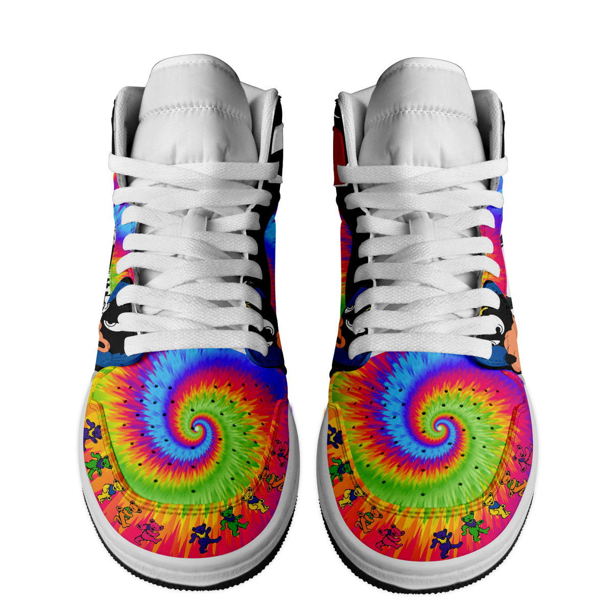Ideafootwear Jerry Garcia AJ1 High Sneakers Shoes For Men And Women 4