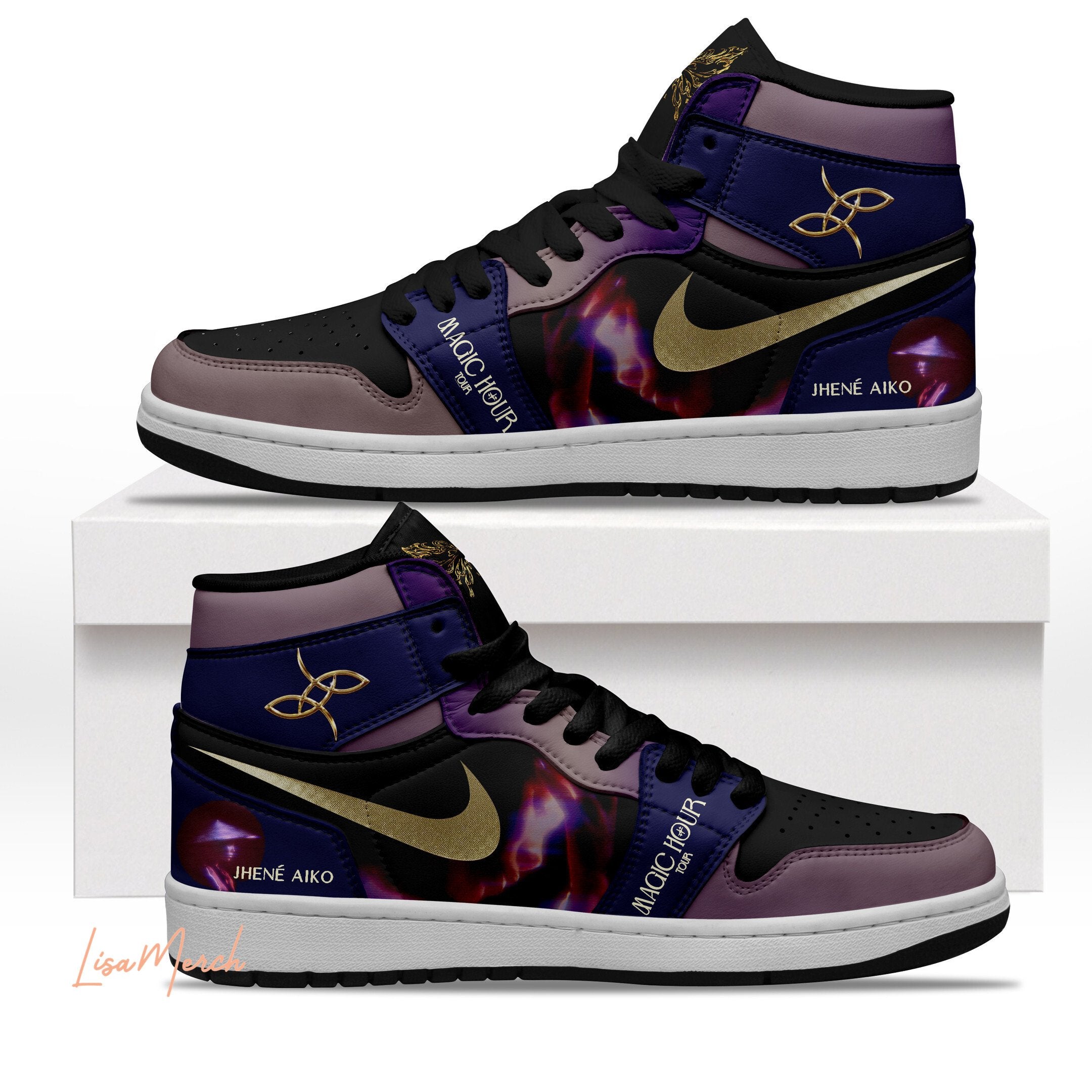 Ideafootwear Jhené Aiko AJ1 High Sneakers Shoes For Men And Women 1