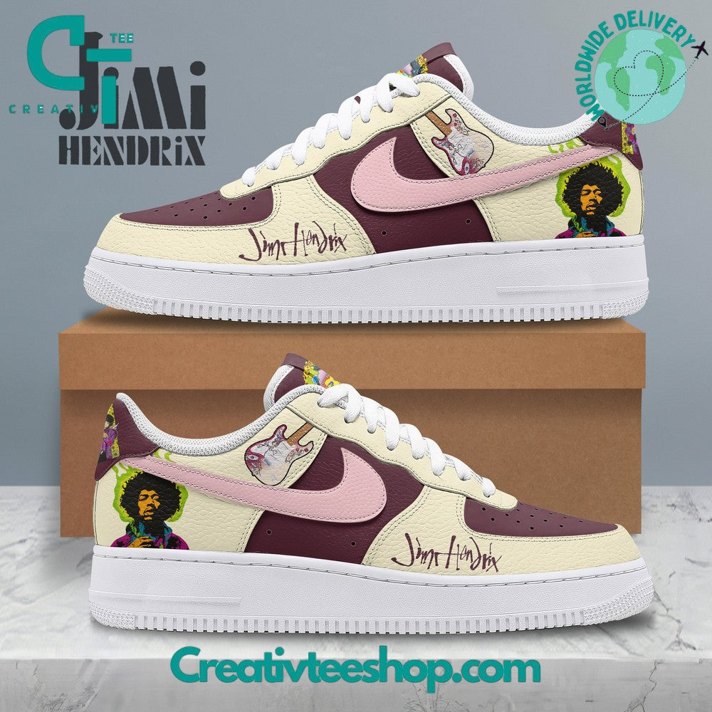 Ideafootwear Jimi Hendrix  Air Low-Top Sneakers Shoes For Men And Women 1