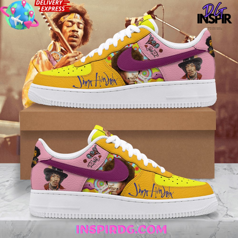 Ideafootwear Jimi Hendrix Guitarist Air Low-Top Sneakers Shoes For Men And Women 2