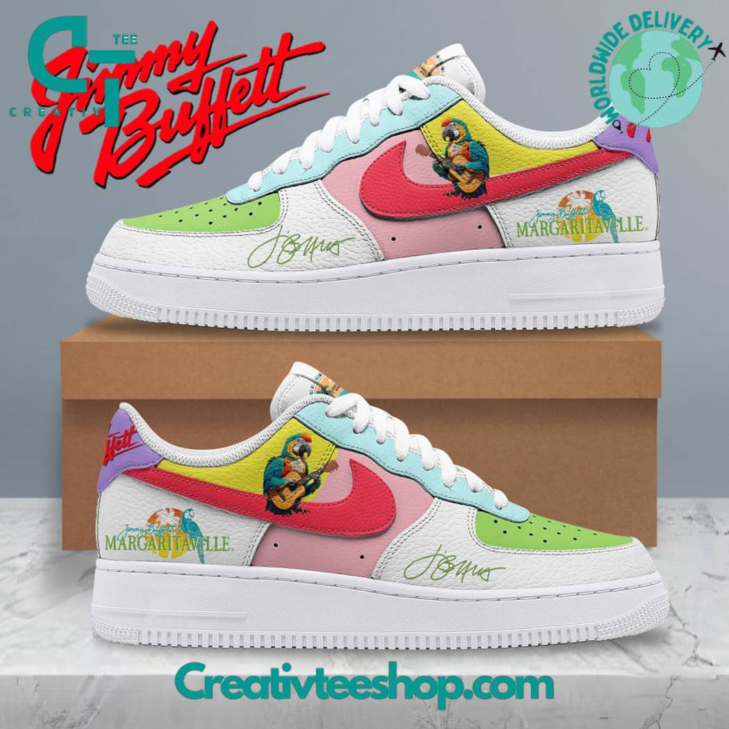 Ideafootwear Jimmy Buffett MargaritaVille  Air Low-Top Sneakers Shoes For Men And Women 2