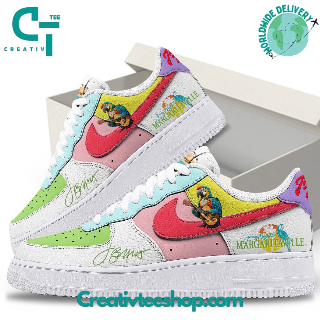Ideafootwear Jimmy Buffett MargaritaVille  Air Low-Top Sneakers Shoes For Men And Women 2