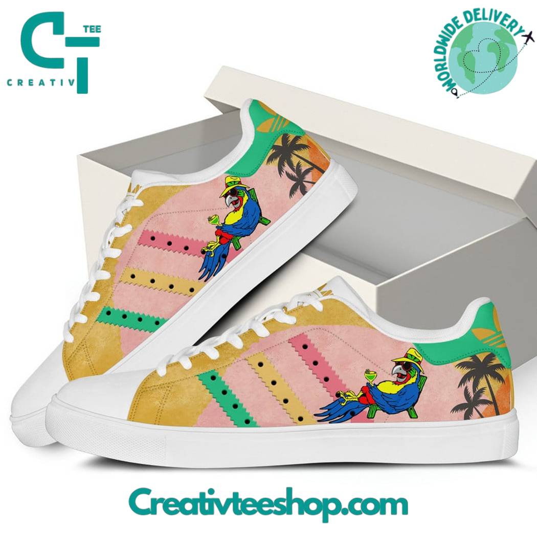 Ideafootwear Jimmy Buffett MargaritaVille  Skate Stan Shoes Sneakes For Men And Women 1