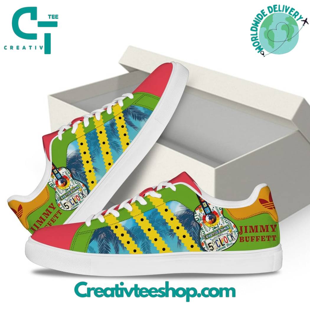 Ideafootwear Jimmy Buffett  Skate Stan Shoes Sneakes For Men And Women 1