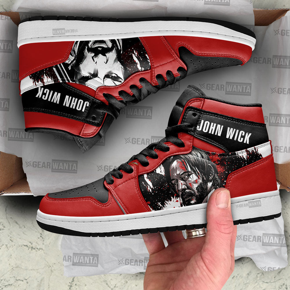 Ideafootwear John Wick AJ1 High Sneakers Shoes For Men And Women 1