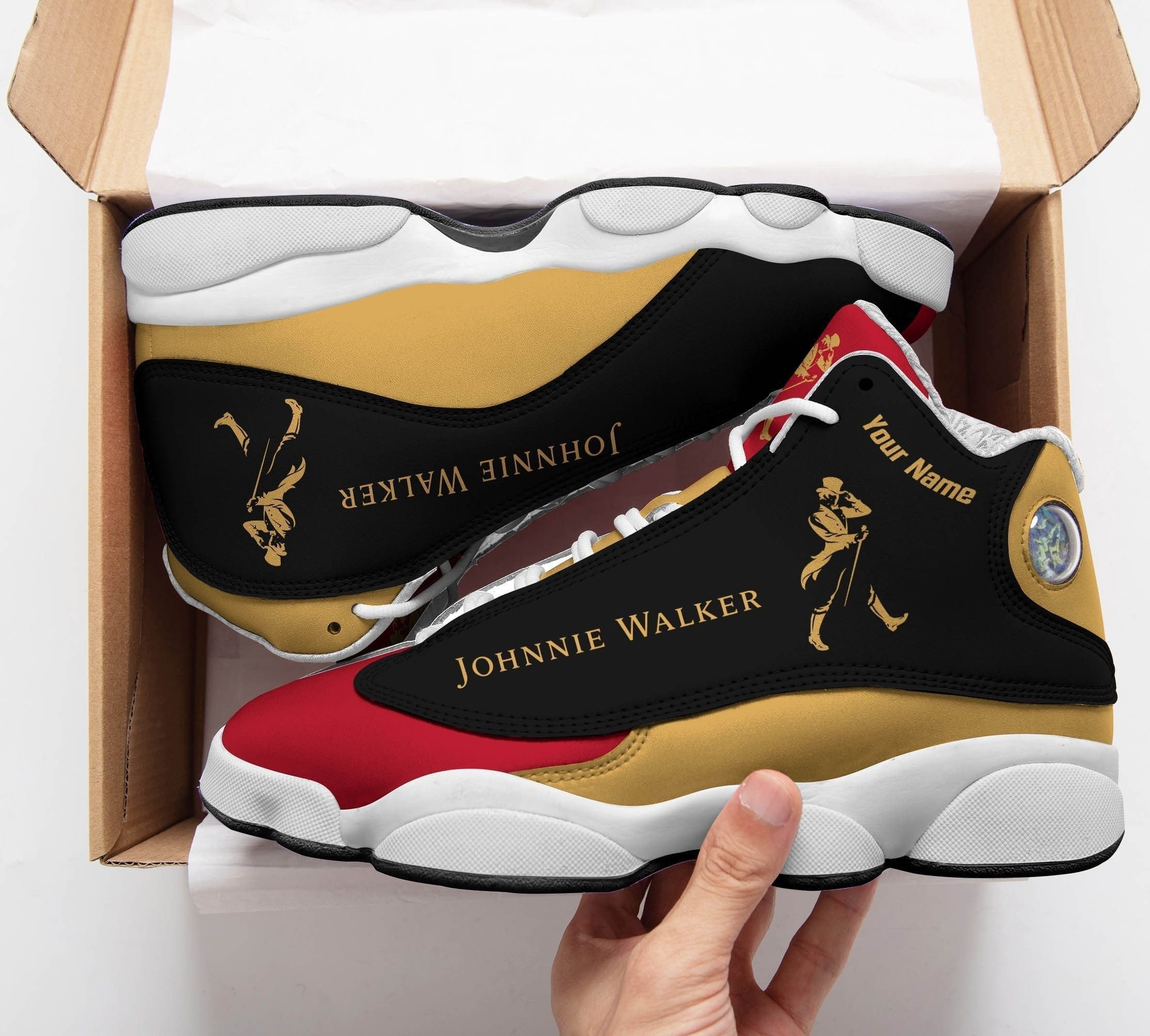 Ideafootwear Johnnie Walker AJ13 Sneakers Shoes For Men And Women 1