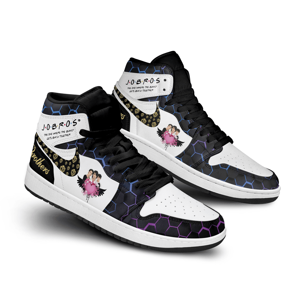 Ideafootwear Jonas Brothers AJ1 High Sneakers Shoes For Men And Women 1