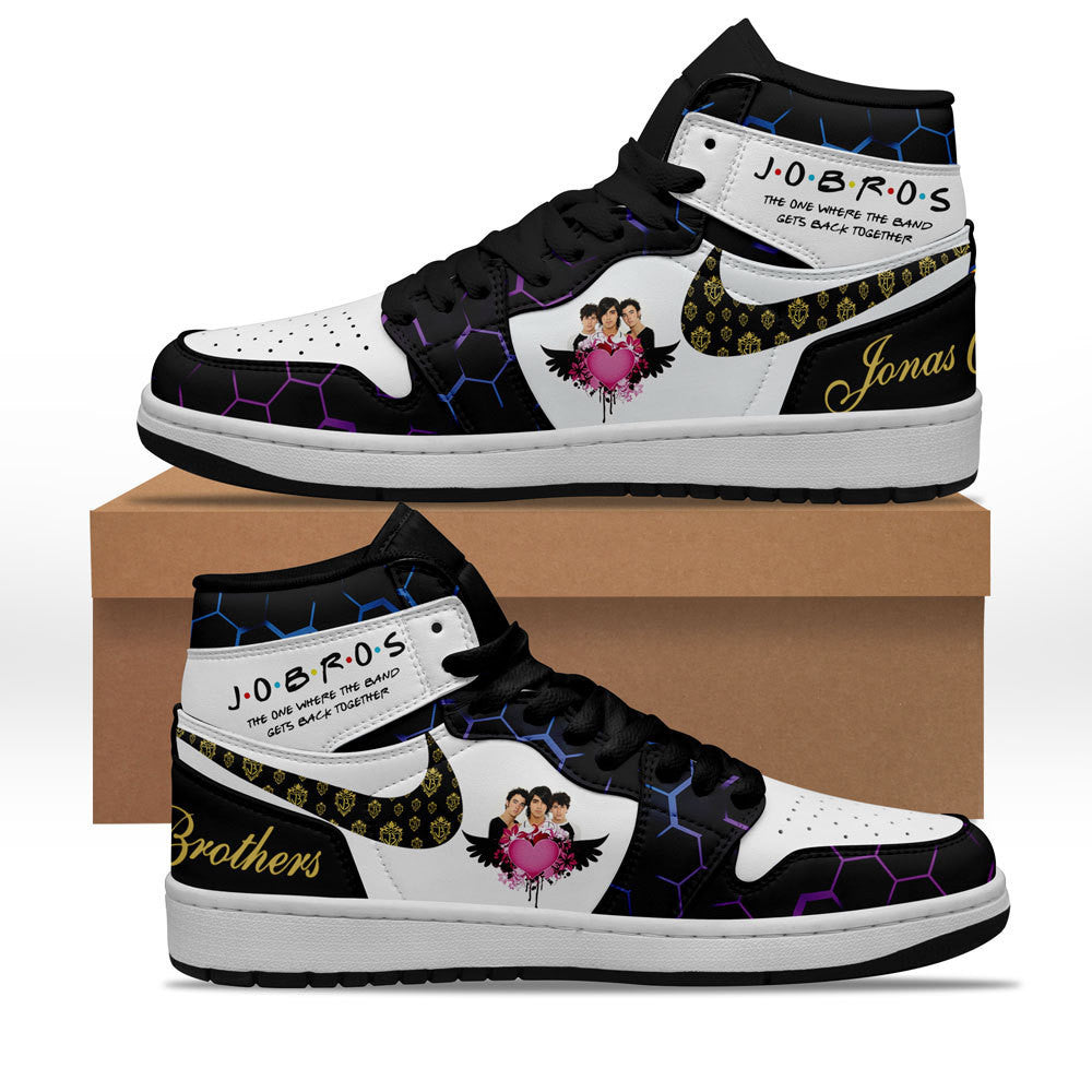 Ideafootwear Jonas Brothers AJ1 High Sneakers Shoes For Men And Women 1