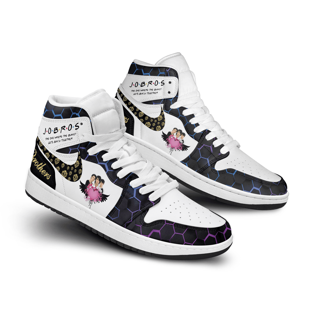 Ideafootwear Jonas Brothers AJ1 High Sneakers Shoes For Men And Women 6