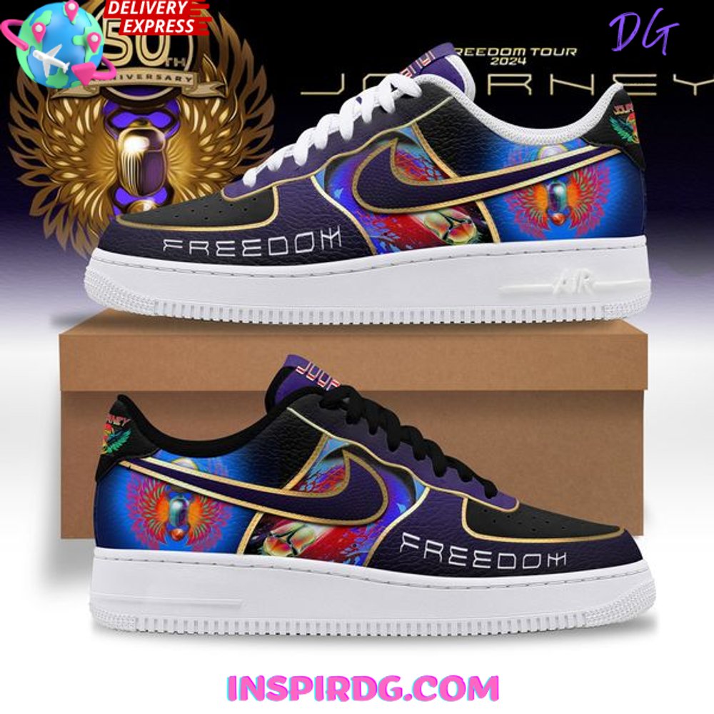 Ideafootwear Journey 50th Anniversary Freedom Tour Air Low-Top Sneakers Shoes For Men And Women 1