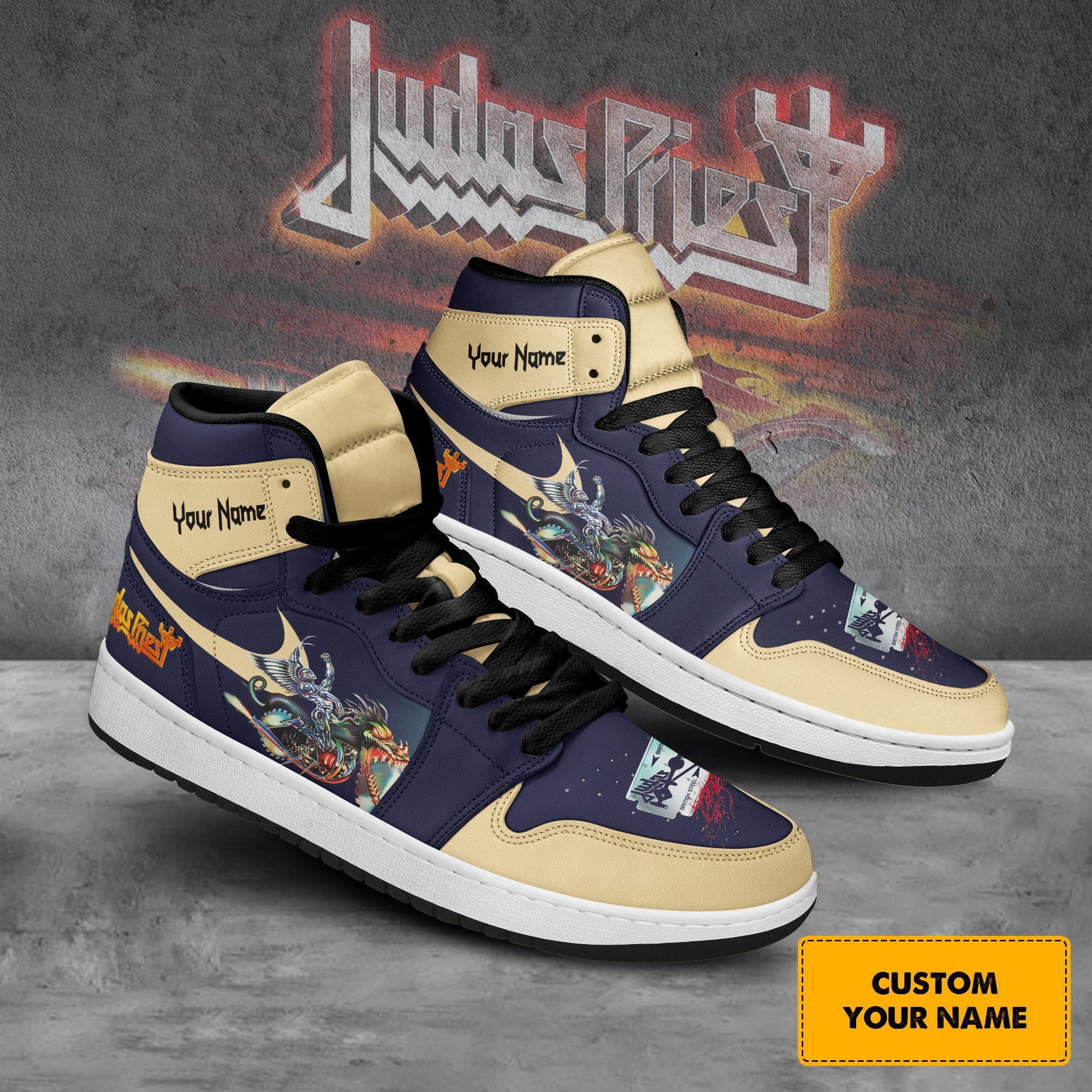 Ideafootwear Judas Priest AJ1 High Sneakers Shoes For Men And Women 2