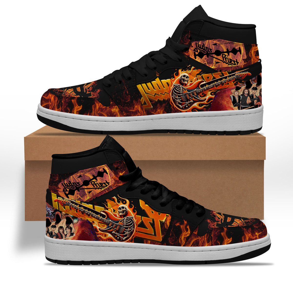 Ideafootwear Judas Priest AJ1 High Sneakers Shoes For Men And Women 3