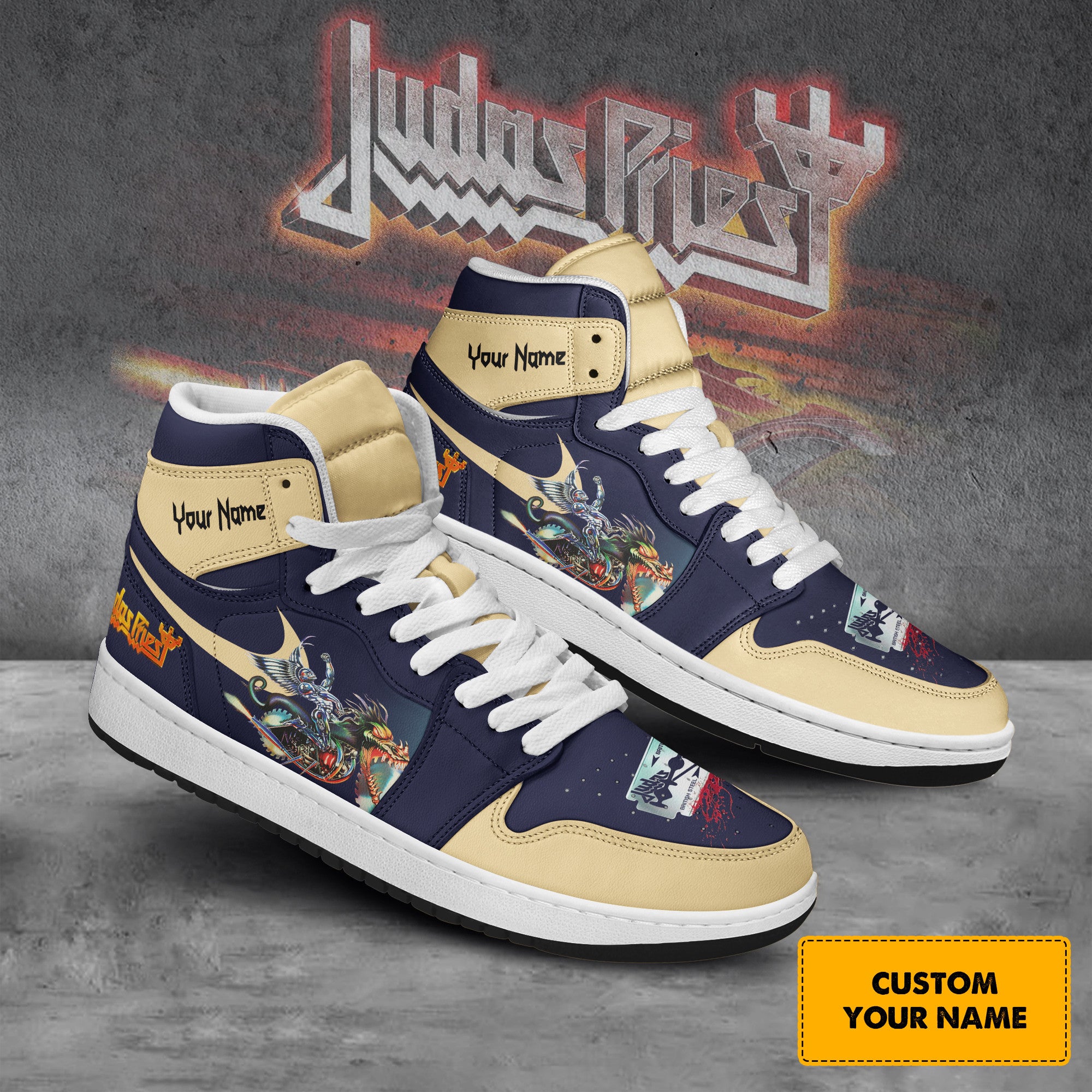 Ideafootwear Judas Priest AJ1 High Sneakers Shoes For Men And Women 1