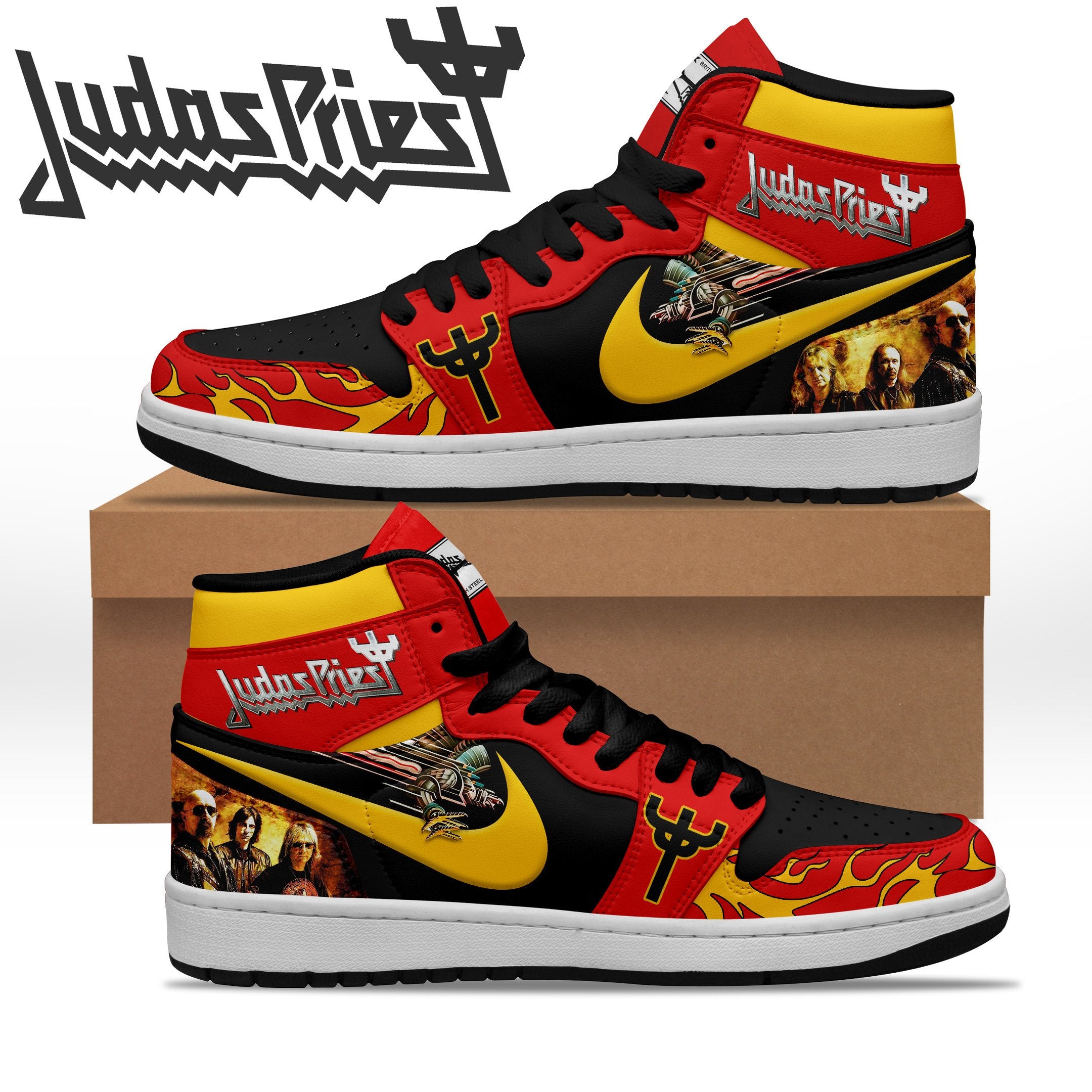 Ideafootwear Judas Priest AJ1 High Sneakers Shoes For Men And Women 4