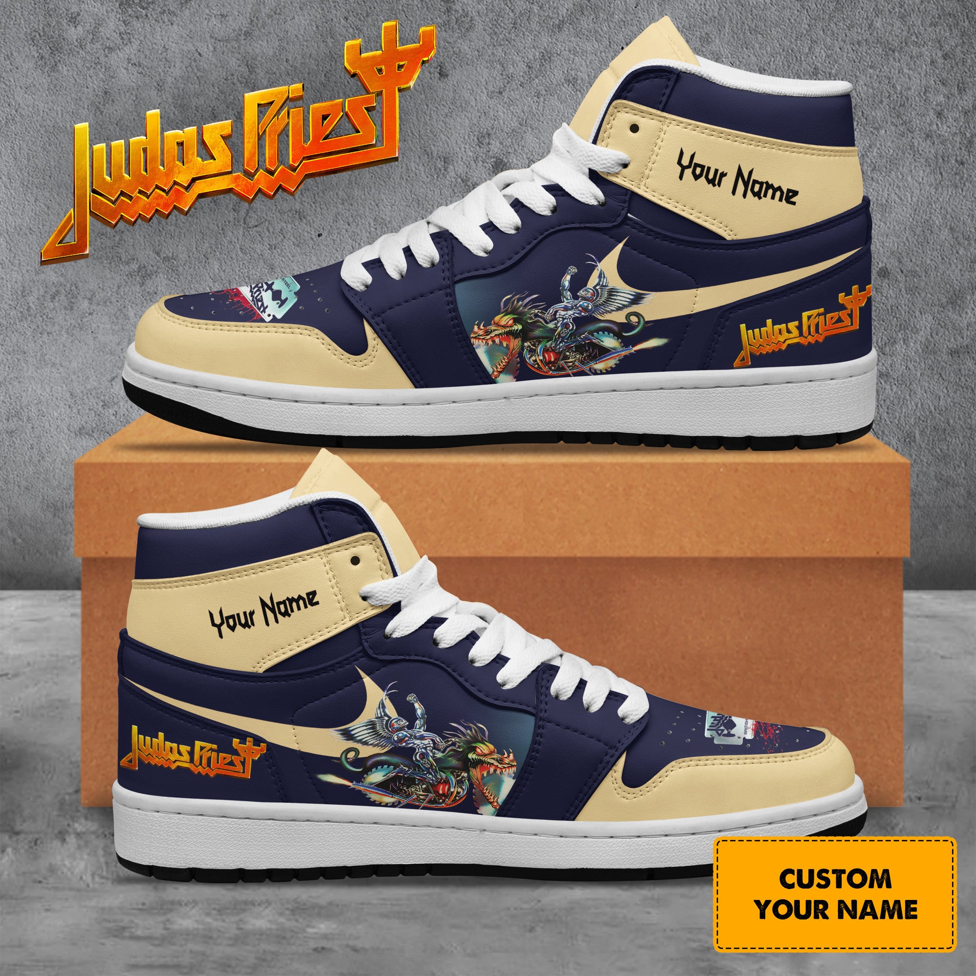 Ideafootwear Judas Priest AJ1 High Sneakers Shoes For Men And Women 1