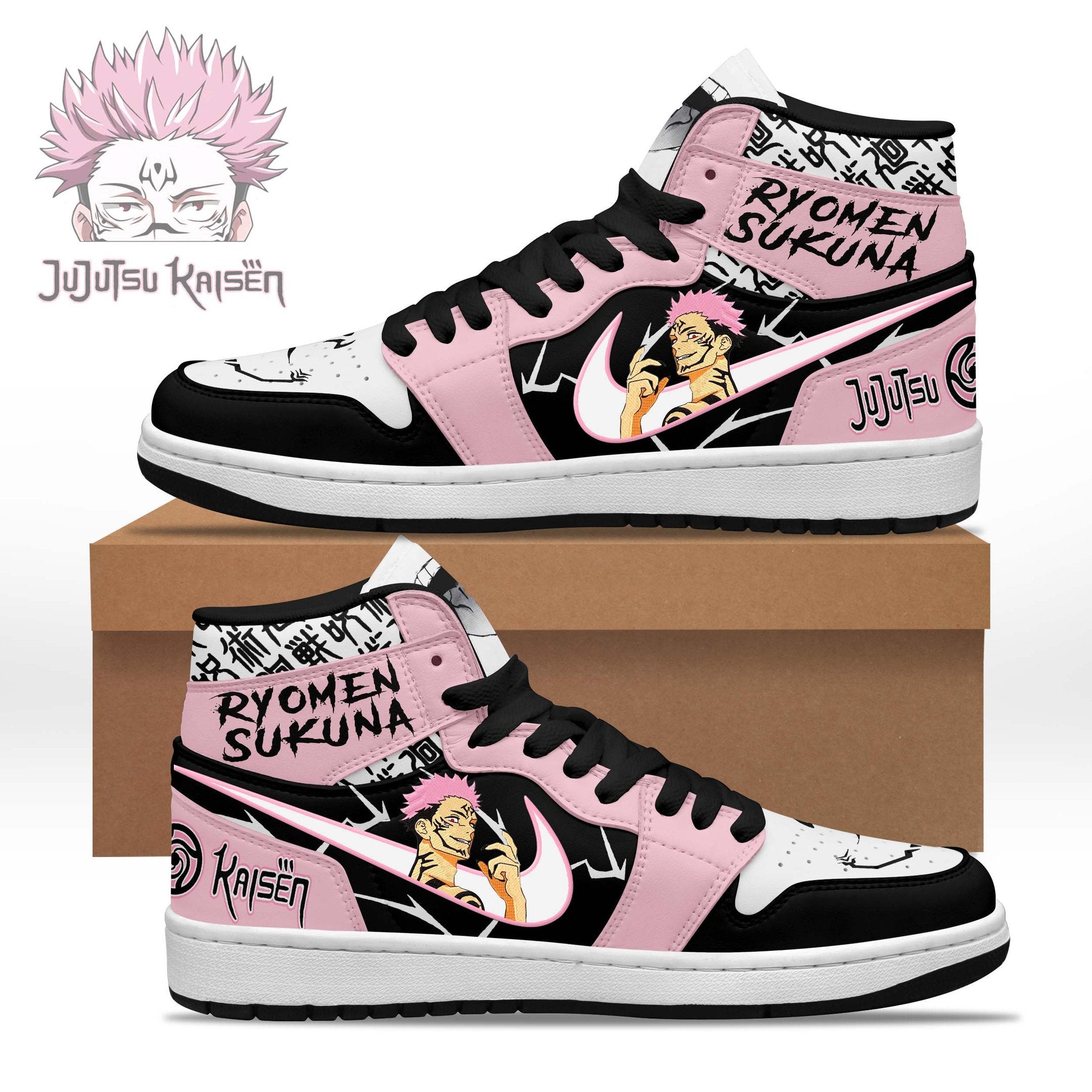 Ideafootwear Jujutsu Kaisen AJ1 High Sneakers Shoes For Men And Women 2