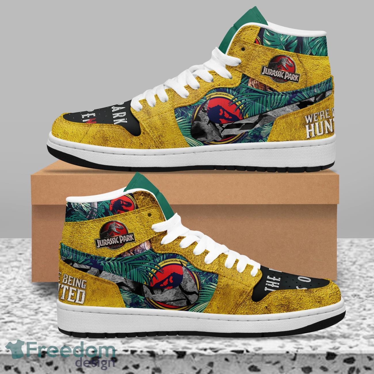 Ideafootwear Jurassic Park AJ1 High Sneakers Shoes For Men And Women 2