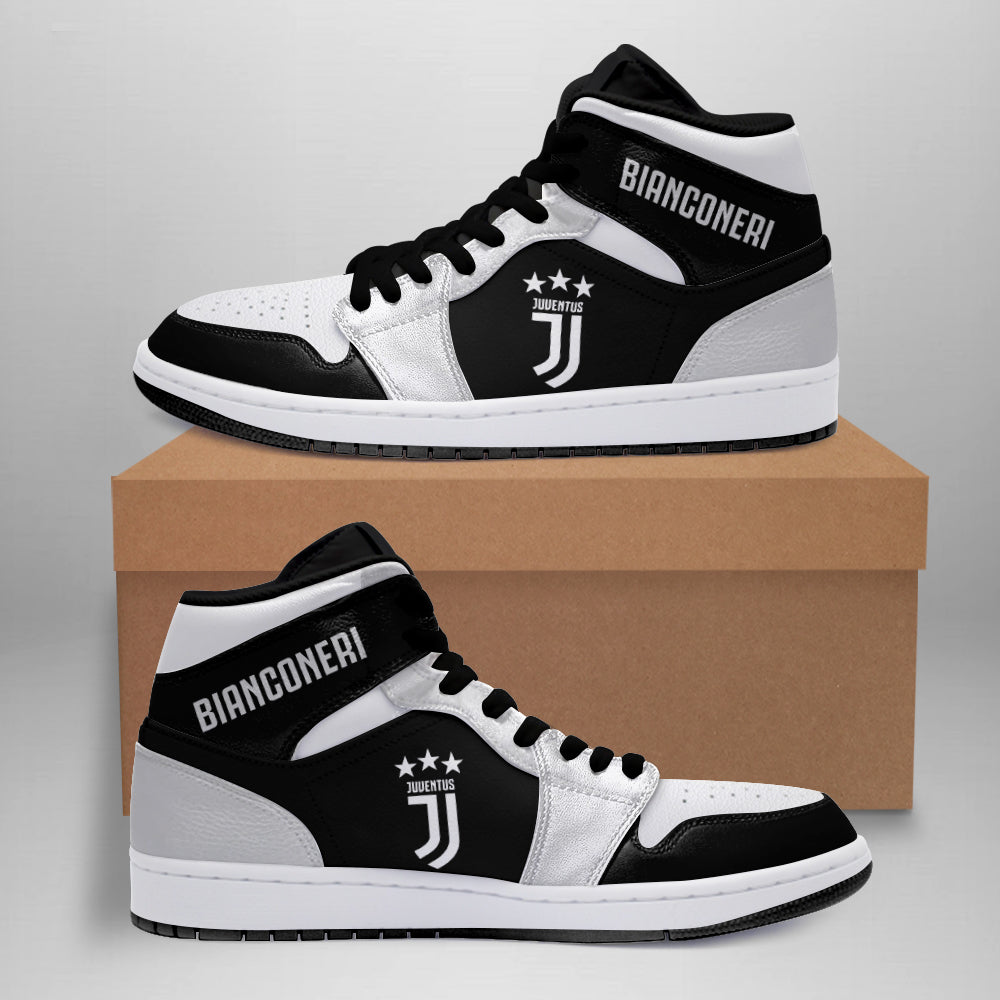 Ideafootwear Juventus FC Serie A AJ1 High Sneakers Shoes For Men And Women 1