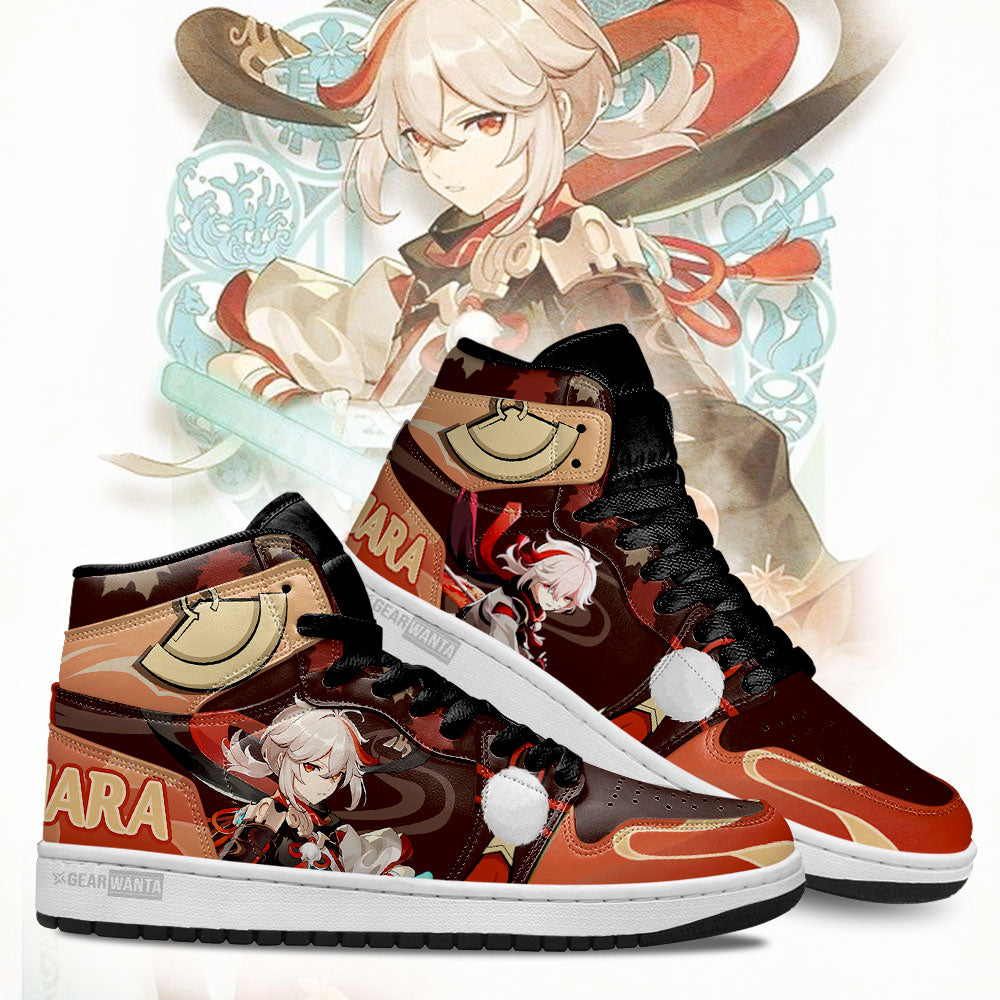 Ideafootwear Kaedehara Genshin Impact AJ1 High Sneakers Shoes For Men And Women 1