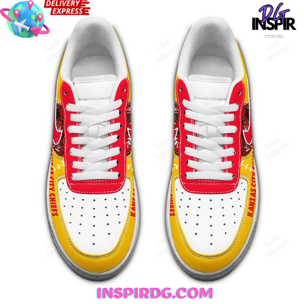 Ideafootwear Kansas City Chiefs Air Low-Top Sneakers Shoes For Men And Women 5