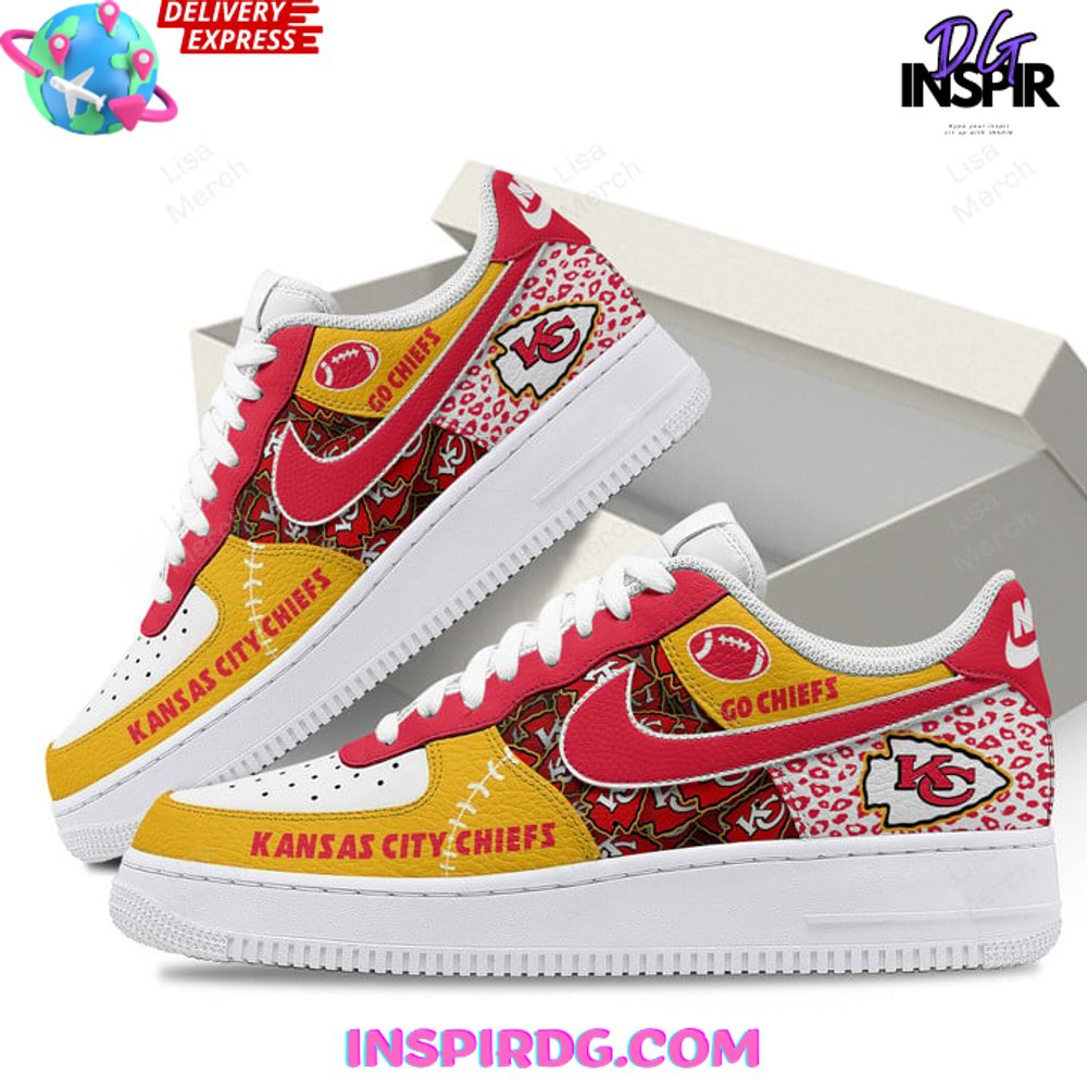 Ideafootwear Kansas City Chiefs Air Low-Top Sneakers Shoes For Men And Women 5