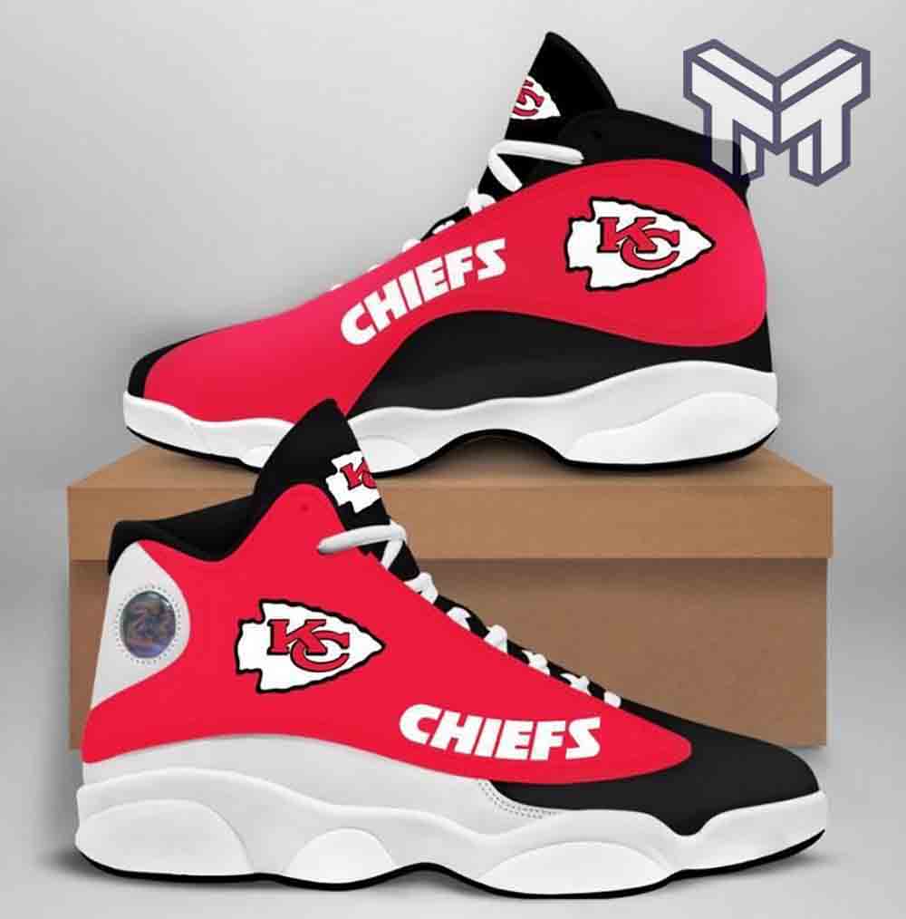 Ideafootwear Kansas City Chiefs AJ13 Sneakers Shoes For Men And Women 7