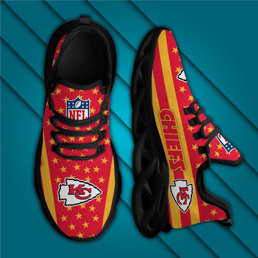 Ideafootwear Kansas City Chiefs Max Soul Shoes Sneakers For Men And Women 9