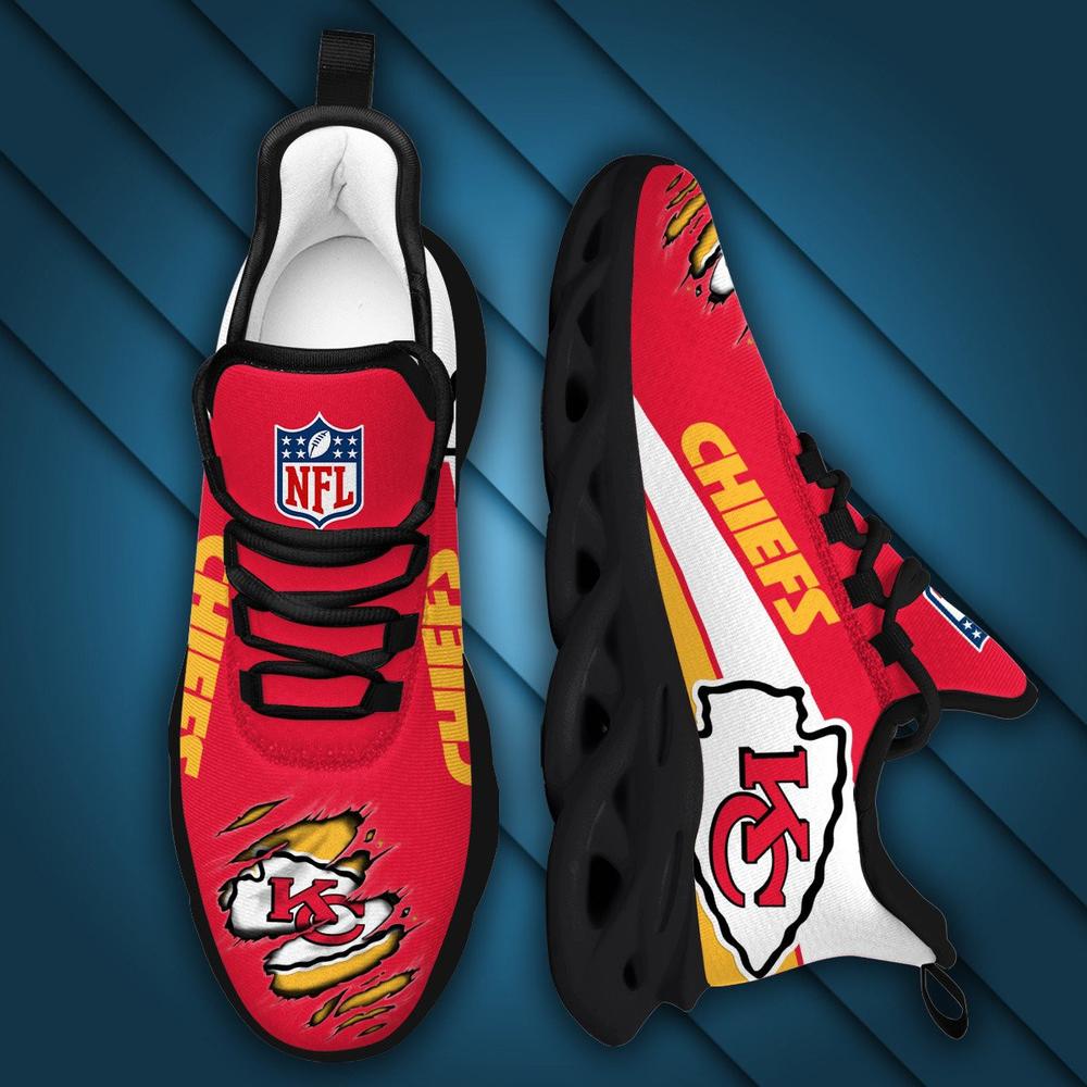 Ideafootwear Kansas City Chiefs Max Soul Shoes Sneakers For Men And Women 4