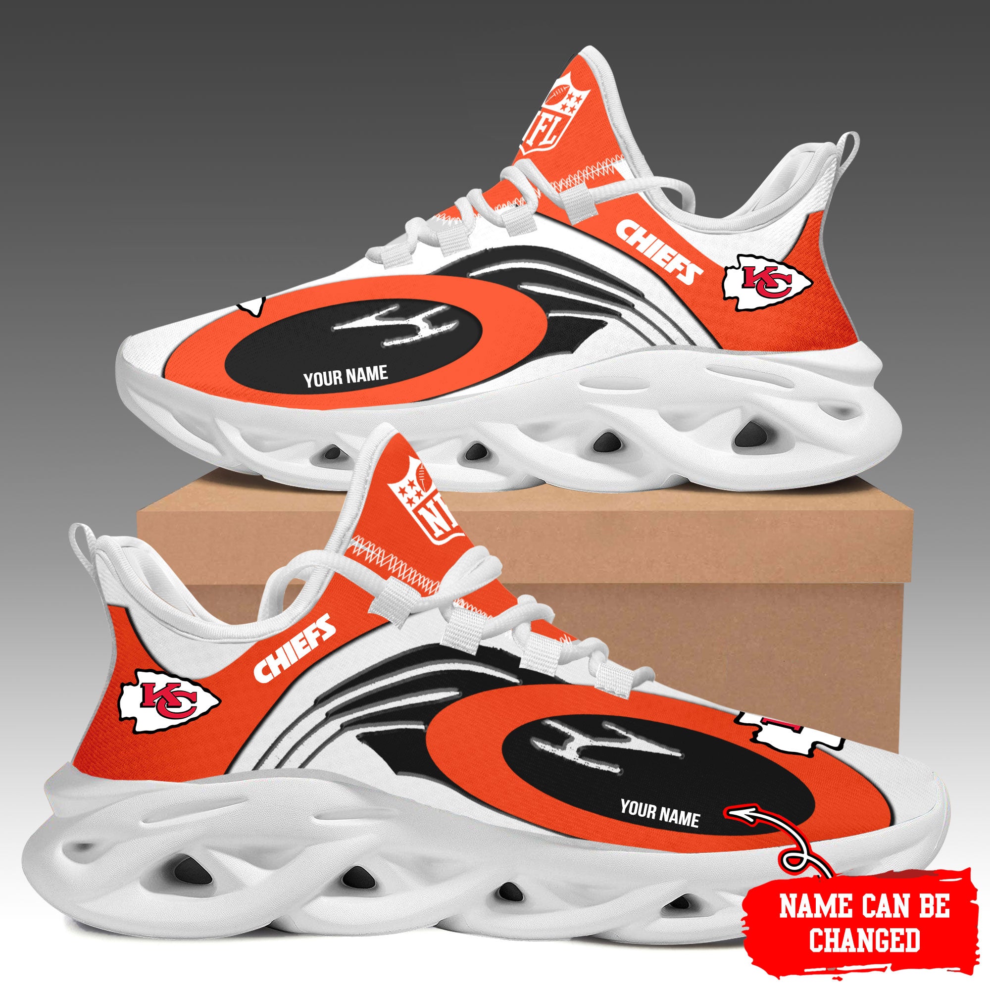 Ideafootwear Kansas City Chiefs Max Soul Shoes Sneakers For Men And Women 33