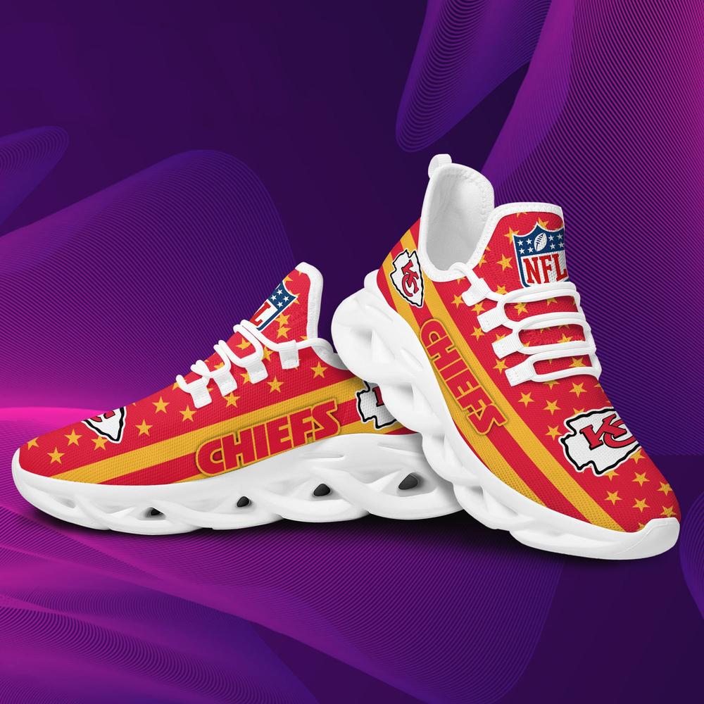 Ideafootwear Kansas City Chiefs Max Soul Shoes Sneakers For Men And Women 9