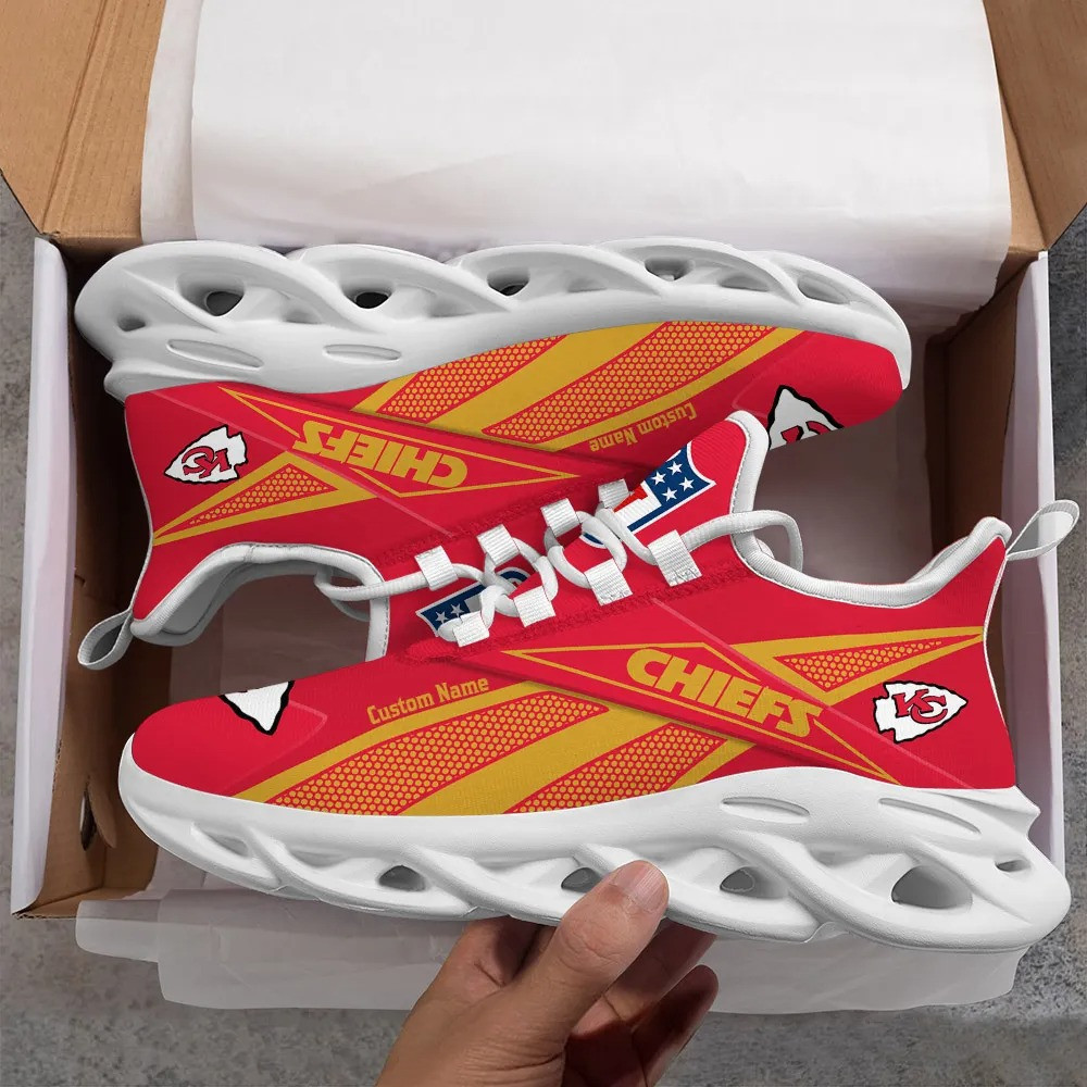 Ideafootwear Kansas City Chiefs Max Soul Shoes Sneakers For Men And Women 7