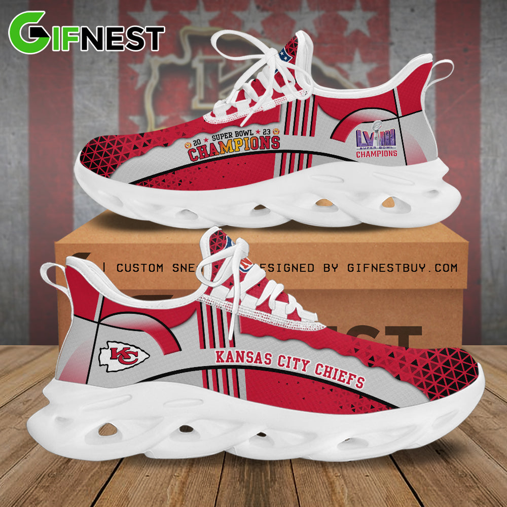 Ideafootwear Kansas City Chiefs Max Soul Shoes Sneakers For Men And Women 25