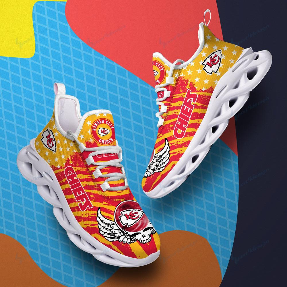 Ideafootwear Kansas City Chiefs Max Soul Shoes Sneakers For Men And Women 73