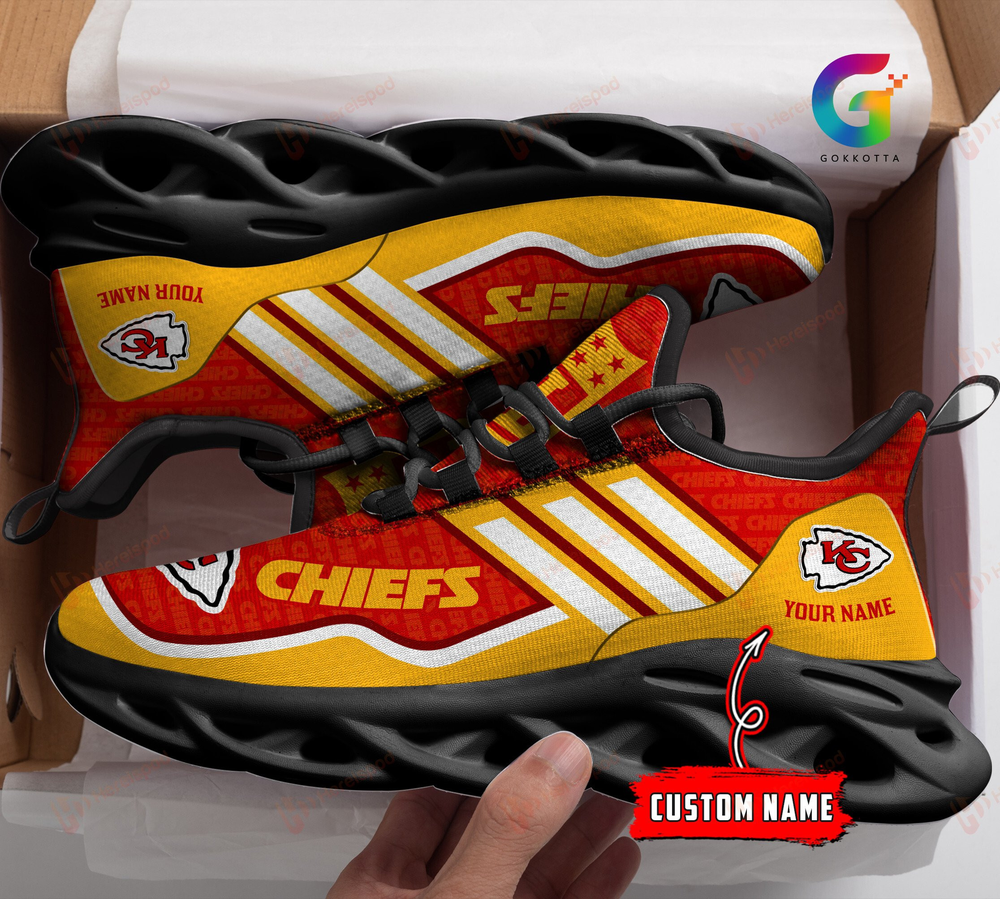Ideafootwear Kansas City Chiefs Max Soul Shoes Sneakers For Men And Women 56