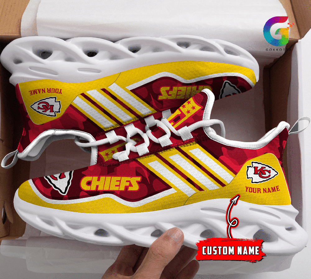 Ideafootwear Kansas City Chiefs Max Soul Shoes Sneakers For Men And Women 39