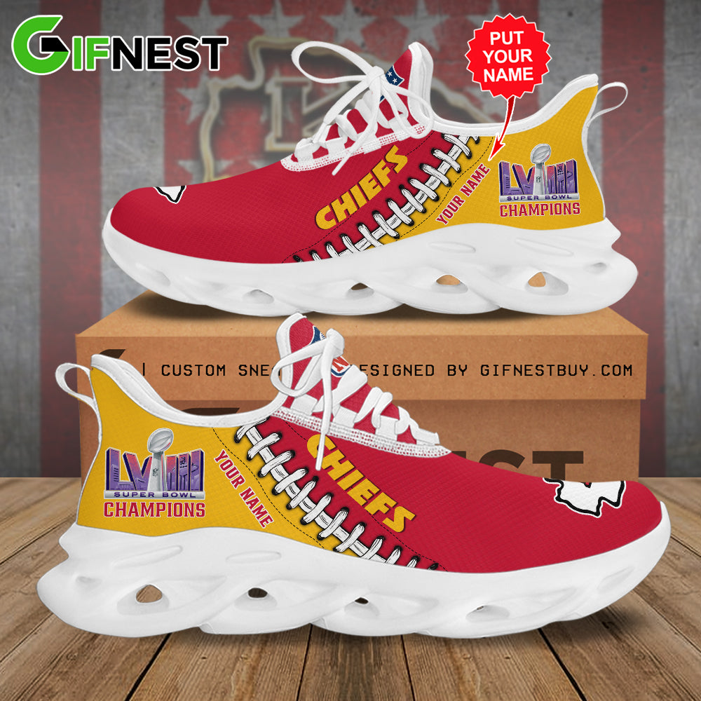 Ideafootwear Kansas City Chiefs Max Soul Shoes Sneakers For Men And Women 26