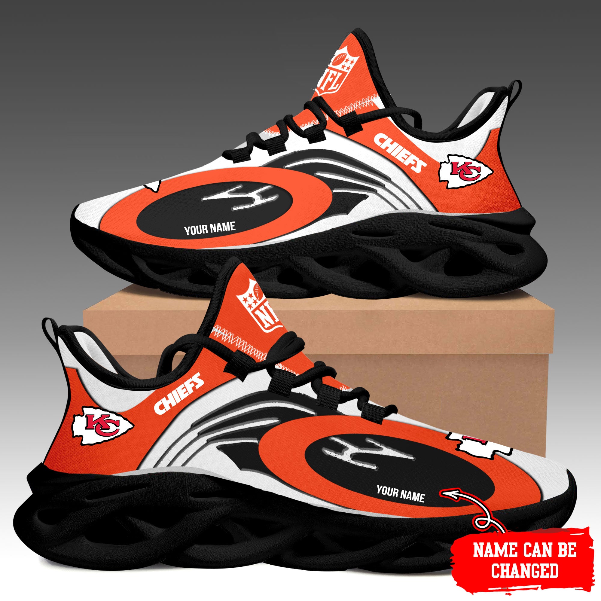 Ideafootwear Kansas City Chiefs Max Soul Shoes Sneakers For Men And Women 33
