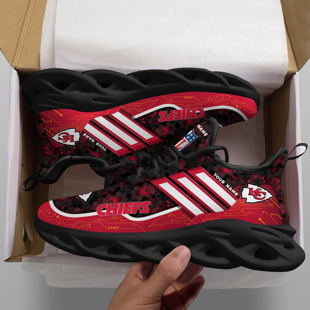 Ideafootwear Kansas City Chiefs Max Soul Shoes Sneakers For Men And Women 64