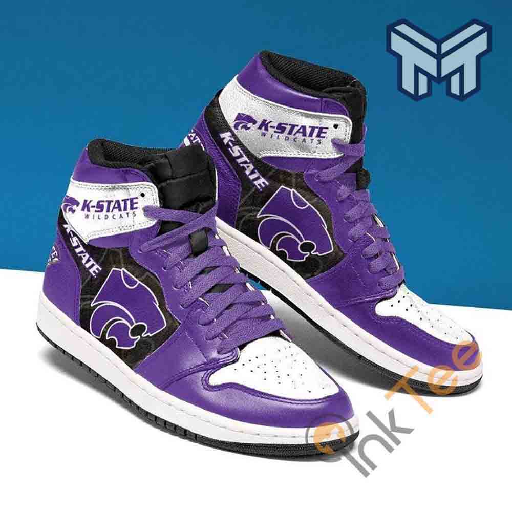 Ideafootwear Kansas State Wildcats AJ1 High Sneakers Shoes For Men And Women 2