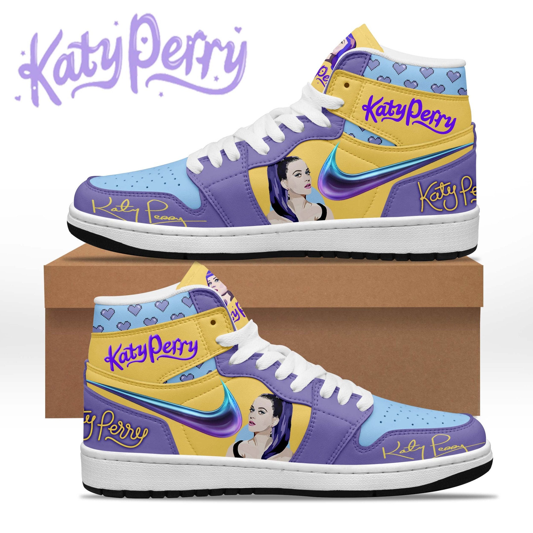 Ideafootwear Katy Perry AJ1 High Sneakers Shoes For Men And Women 2