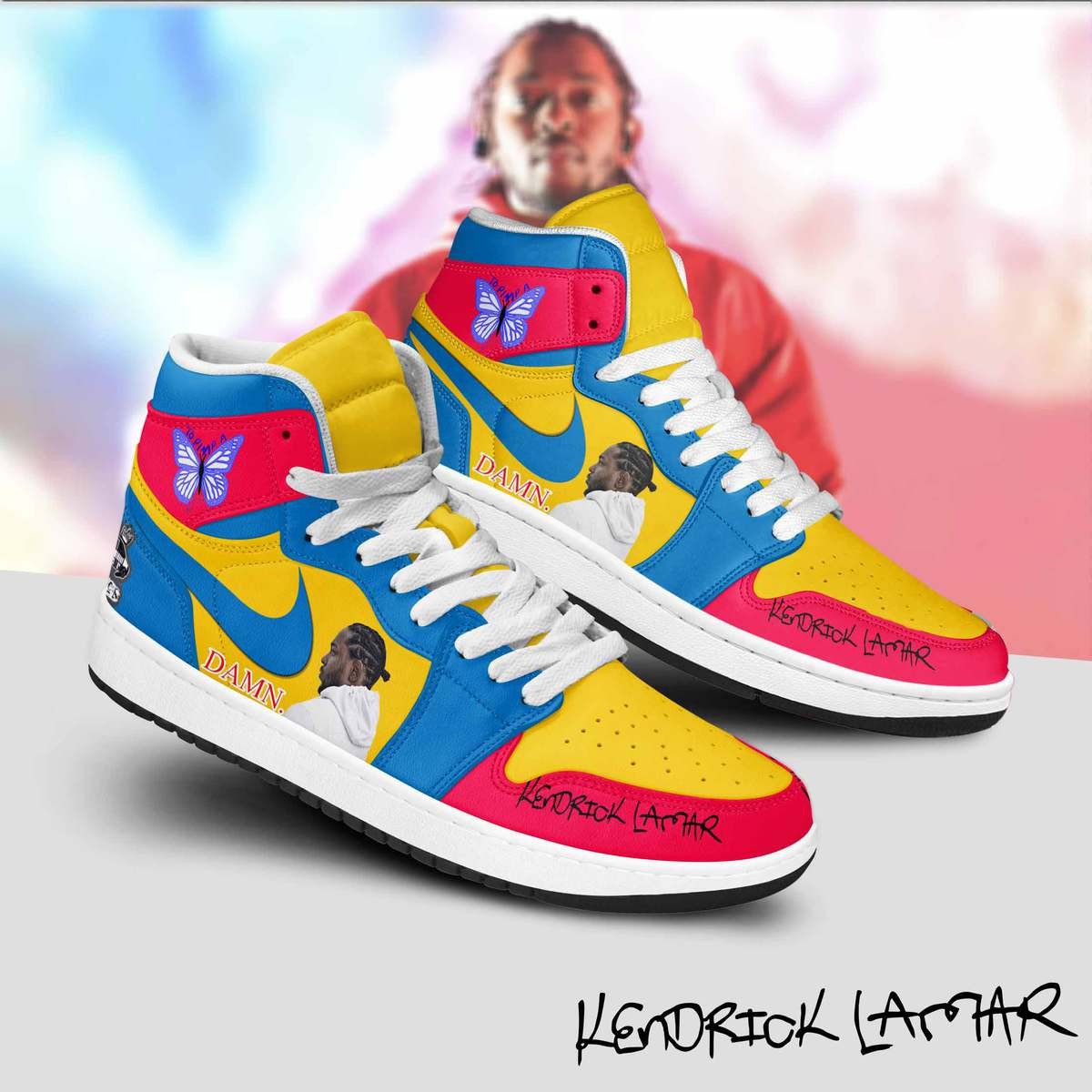 Ideafootwear Kendrick Lamar AJ1 High Sneakers Shoes For Men And Women 1
