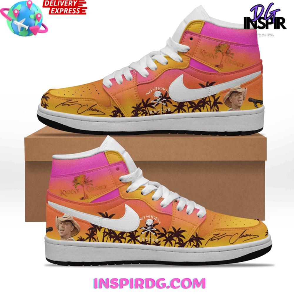 Ideafootwear Kenny Chesney AJ1 High Sneakers Shoes For Men And Women 1