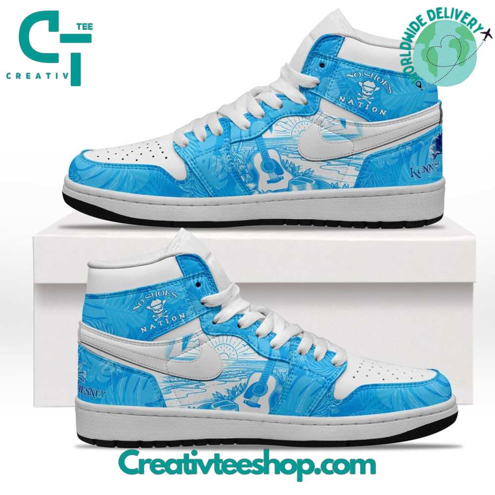 Ideafootwear Kenny Chesney No Shoes Nation AJ1 High Sneakers Shoes For Men And Women 1