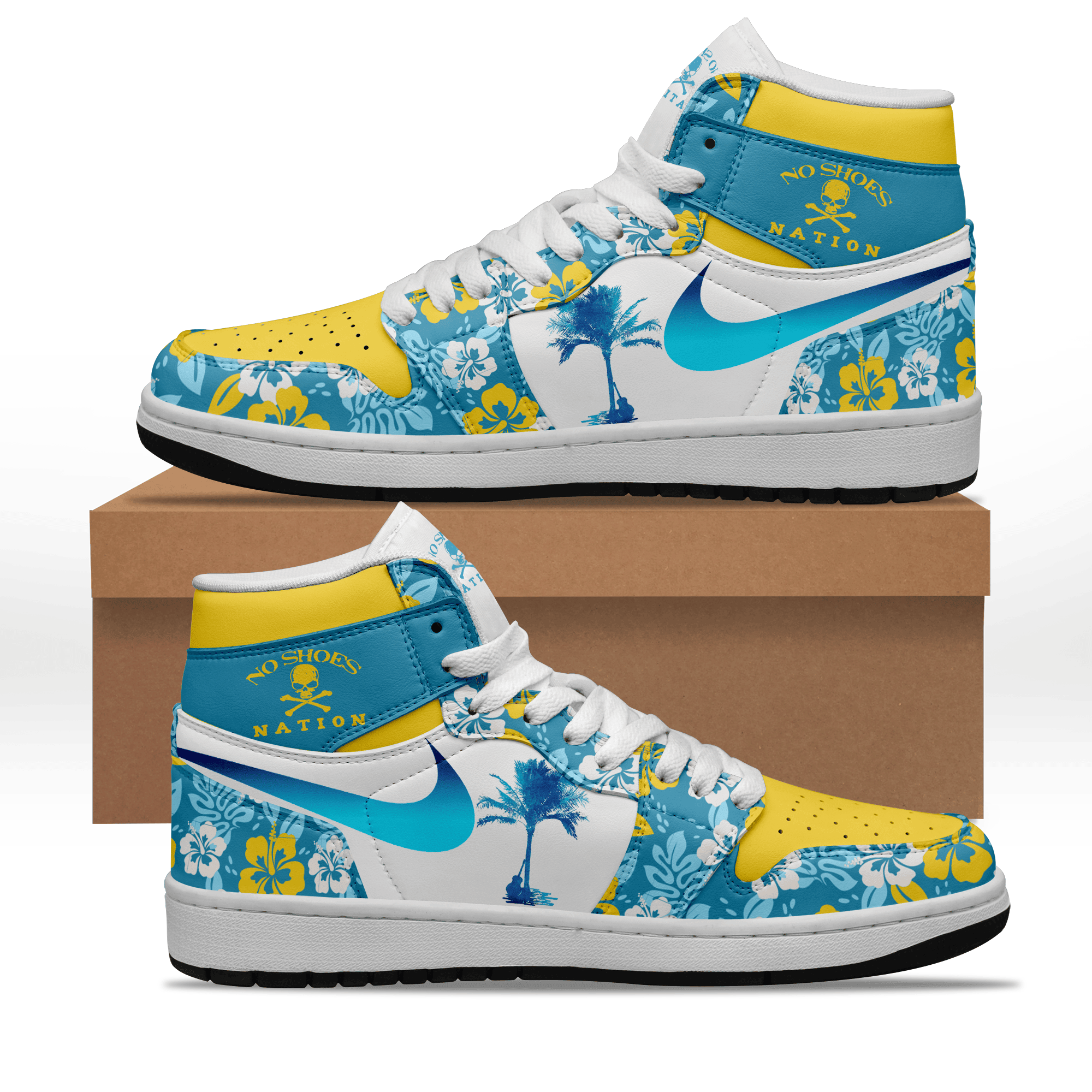 Ideafootwear Kenny Chesney AJ1 High Sneakers Shoes For Men And Women 4