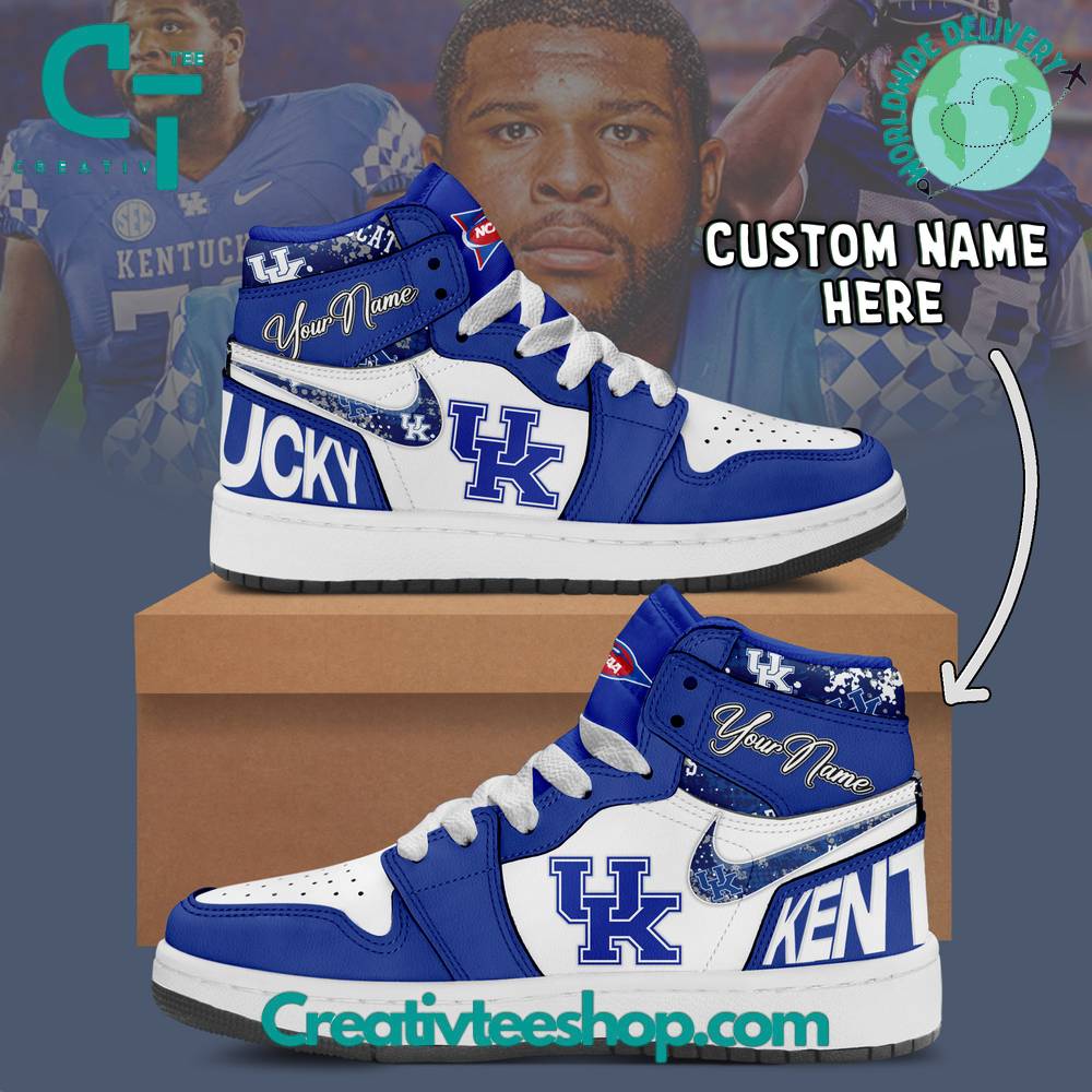 Ideafootwear Kentucky Wildcats AJ1 High Sneakers Shoes For Men And Women 1