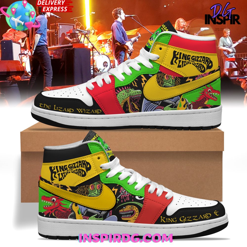 Ideafootwear King Gizzard & the Lizard Wizard AJ1 High Sneakers Shoes For Men And Women 1