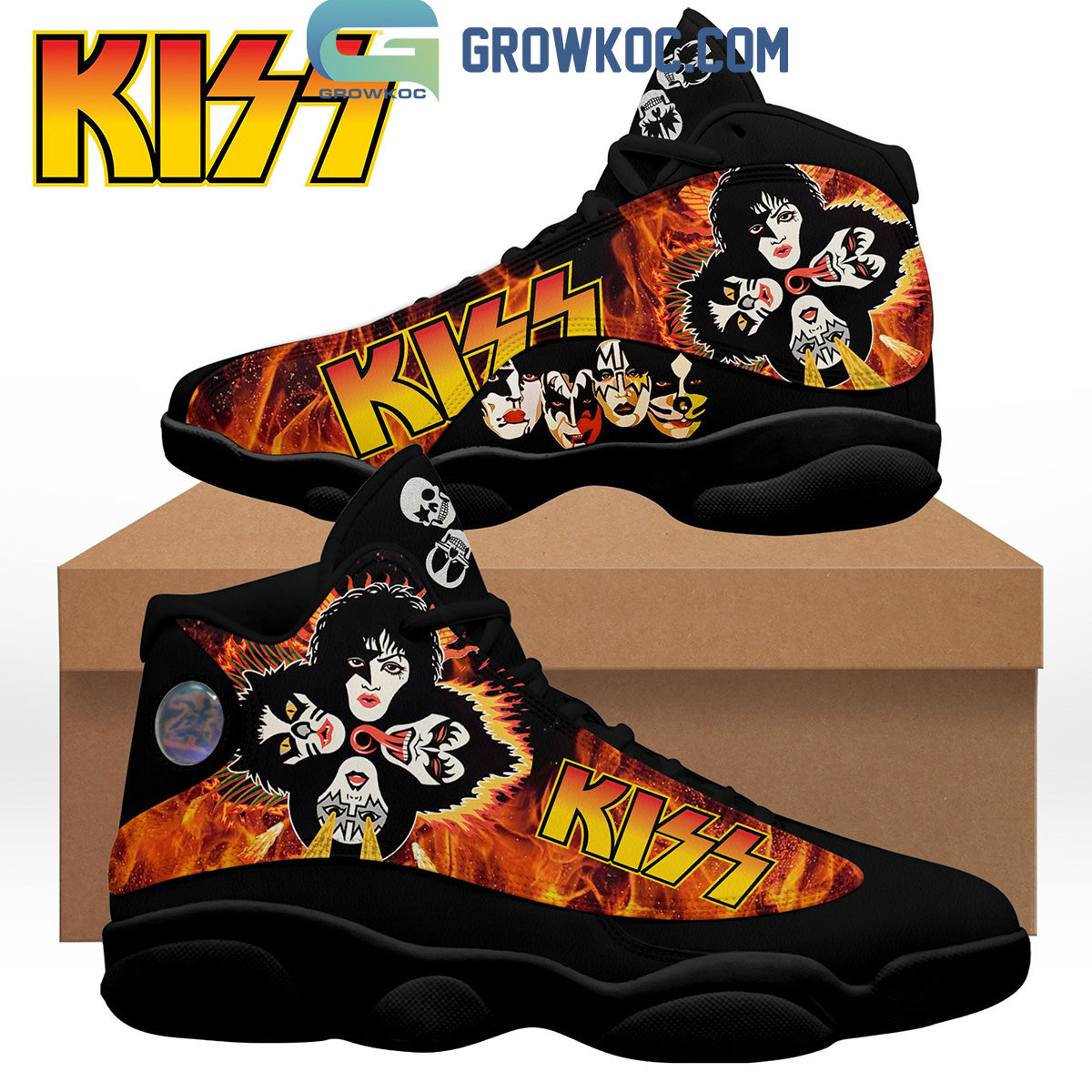 Ideafootwear Kiss AJ13 Sneakers Shoes For Men And Women 1